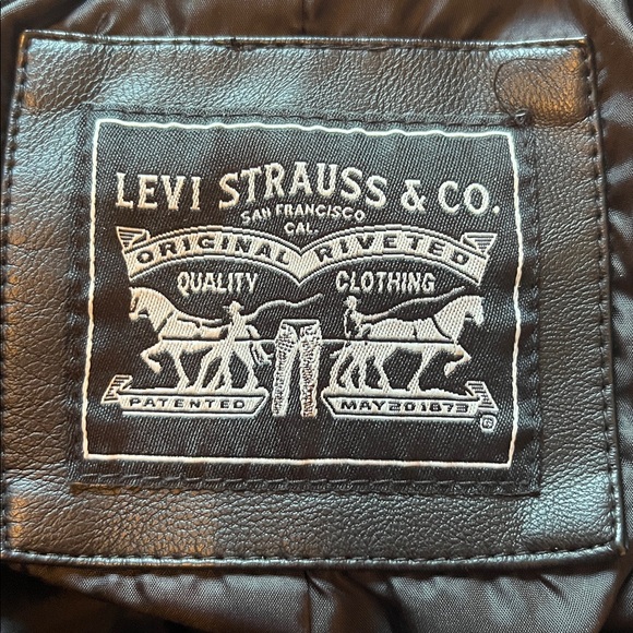 Levi’s Faux Leather Moto Belted Jacket - Picture 7 of 10